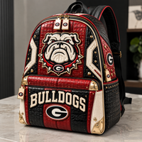UGA Attitude - Bulldog Crest Backpack in Red, Black and Bone