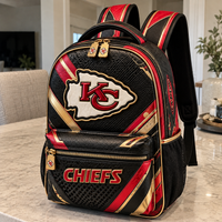 KC Arrowhead - Red, Gold and Obsidian Graphic Backpack