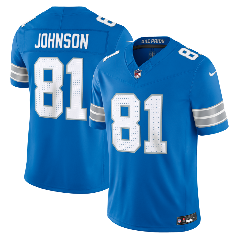 Calvin Johnson Detroit Lions Football Jersey, Blue Limited Sportswear Jersey Shirt, Lightweight Breathable Athletic Jersey, Casual Gift for Men