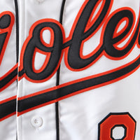 Cal Ripken Baltimore Orioles Baseball Jersey, White Sportswear Jersey Shirt, Lightweight Breathable Athletic Jersey, Casual Gift for Men