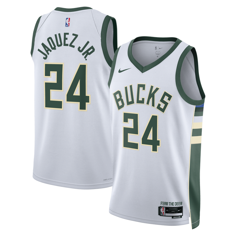 Jaime Jaquez Jr. Milwaukee Bucks Basketball Jersey, White Swingman Sportswear Jersey Shirt, Sleeveless Athletic Tank Jersey, Casual Gift for Men
