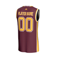 Minnesota Golden Gophers Basketball Jersey, Maroon Fashion Sportswear Jersey Shirt, Sleeveless Athletic Tank Jersey, Casual Gift for Men