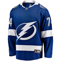 John Carlson Tampa Bay Lightning Hockey Jersey, Blue Breakaway Sportswear Jersey Shirt, Long Sleeve Hockey Sweater Jersey, Casual Gift for Men