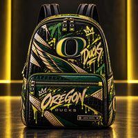 ORE Green and Gold - Graffiti Crest Backpack