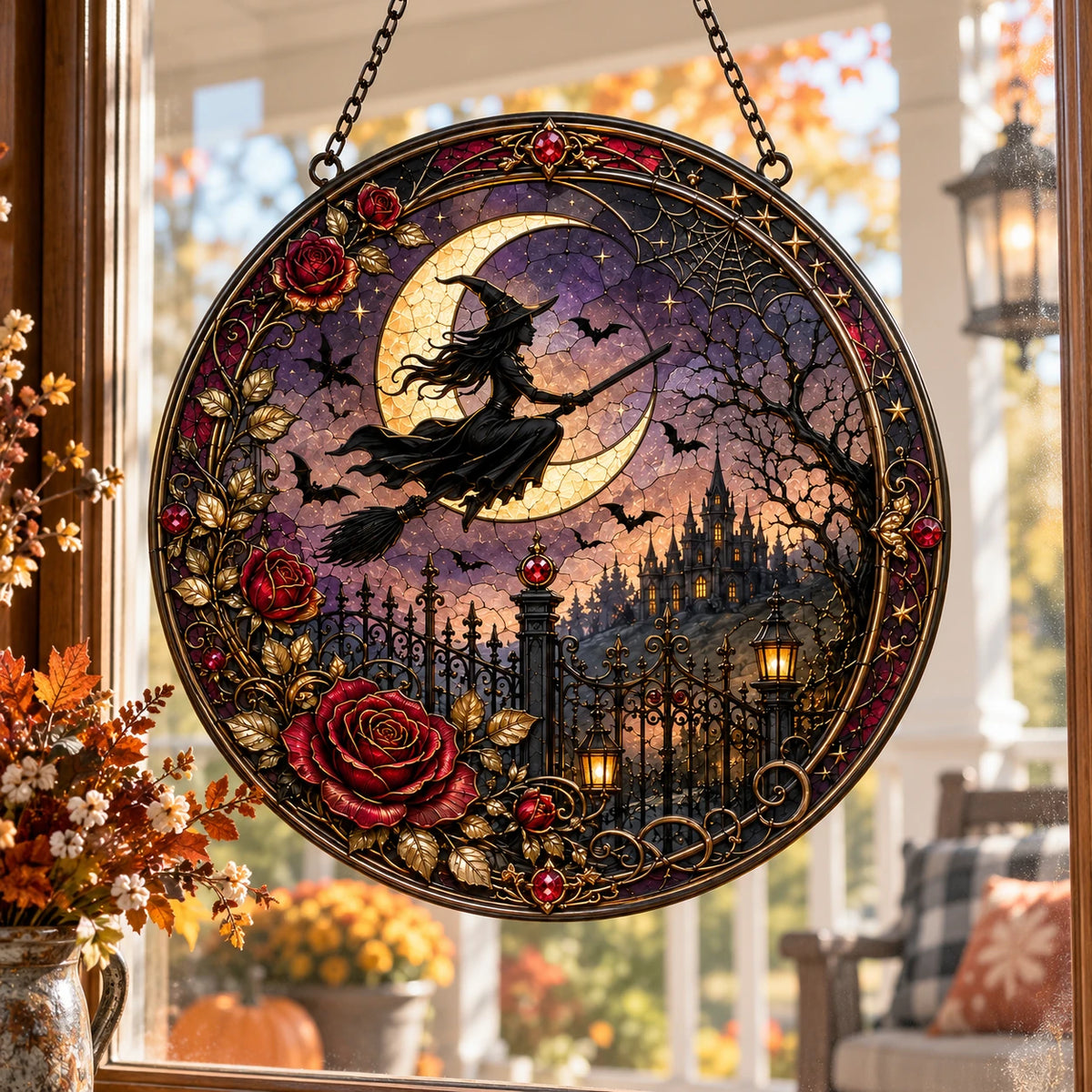 Midnight Passage - Moonlight, Roses and a Silhouette in Flight - main
