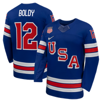 Matthew Boldy US Hockey Jersey, Royal Replica Home Sportswear Jersey Shirt, Long Sleeve Hockey Sweater Jersey, Casual Gift for Men