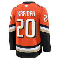 Chris Kreider Anaheim Ducks Hockey Jersey, Orange Premium Home Sportswear Jersey Shirt, Long Sleeve Hockey Sweater Jersey, Casual Gift for Men