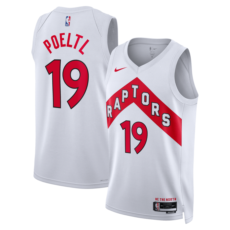 Jakob Poeltl Toronto Raptors Basketball Jersey, White Swingman Sportswear Jersey Shirt, Sleeveless Athletic Tank Jersey, Casual Gift for Men