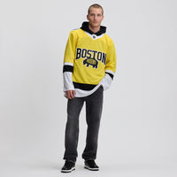 Boston Bruins Hockey Jersey, Gold Premium Sportswear Jersey Shirt, Long Sleeve Hockey Sweater Jersey, Casual Gift for Men, Style 203707693