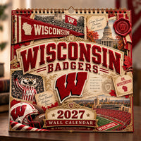 WIS Tradition Stacked High - Collegiate Scrapbook Wall Calendar