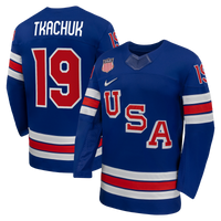 Matthew Tkachuk Royal US 2026 Home Replica Hockey Jersey, Hockey Sportswear Jersey Shirt, Long Sleeve Hockey Sweater Jersey, Casual Gift for Men