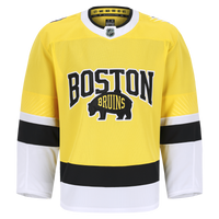 Boston Bruins Hockey Jersey, Gold Authentic Sportswear Jersey Shirt, Long Sleeve Hockey Sweater Jersey, Casual Gift for Men
