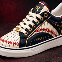 NYY Pinstripe Heritage - Cream, Navy and Gold Craft Study