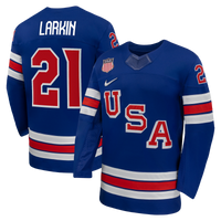 Dylan Larkin Royal US 2026 Home Replica Hockey Jersey, Hockey Sportswear Jersey Shirt, Long Sleeve Hockey Sweater Jersey, Casual Gift for Men