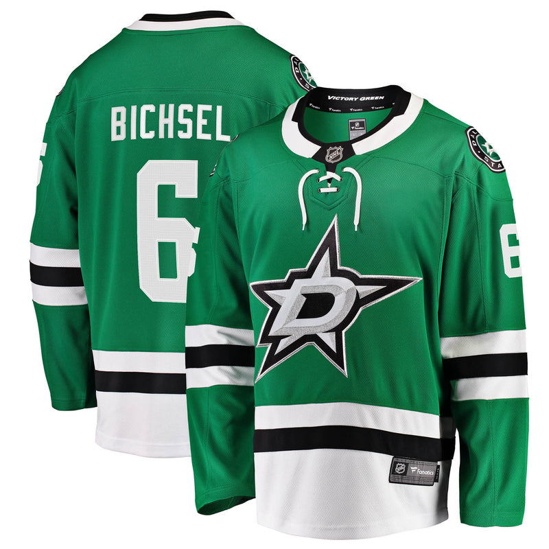 Lian Bichsel Dallas Stars Hockey Jersey, Kelly Green Breakaway Sportswear Jersey Shirt, Long Sleeve Hockey Sweater Jersey, Casual Gift for Men