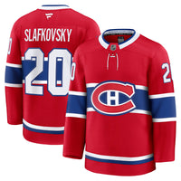 Juraj Slafkovsky Montreal Canadiens Hockey Jersey, Red Premium Sportswear Jersey Shirt, Long Sleeve Hockey Sweater Jersey, Casual Gift for Men