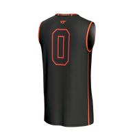 Virginia Tech Hokies Basketball Jersey, Black Sportswear Jersey Shirt, Sleeveless Athletic Tank Jersey, Casual Gift for Men, Style 203652704