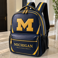 MICH Block M - Navy, Maize and Quiet Campus Confidence