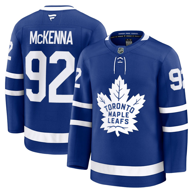 Gavin McKenna Toronto Maple Leafs Hockey Jersey, Blue Premium Sportswear Jersey Shirt, Long Sleeve Hockey Sweater Jersey, Casual Gift for Men