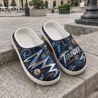 OKC - Storm Geometry in Silver, Navy and Orange
