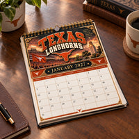 TEX Burnt Orange Tradition - Collector Wall Calendar Cover