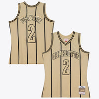 Charlotte Hornets Basketball Jersey, Khaki Swingman Sportswear Jersey Shirt, Sleeveless Athletic Tank Jersey, Casual Gift for Men
