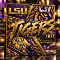 LSU Gilded Stripe - Tiger Gaze Calendar Cover