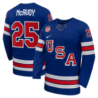 Charlie McAvoy Royal US 2026 Home Replica Hockey Jersey, Hockey Sportswear Jersey Shirt, Long Sleeve Hockey Sweater Jersey, Casual Gift for Men