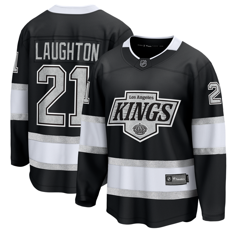 Scott Laughton Los Angeles Kings Hockey Jersey, Black Breakaway Sportswear Jersey Shirt, Long Sleeve Hockey Sweater Jersey, Casual Gift for Men