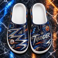 OKC - Storm Geometry in Silver, Navy and Orange