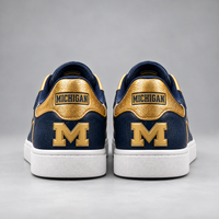 MICH Maize Line - Navy and Gold Low Top Sneakers
