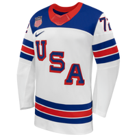 Tage Thompson US Hockey Jersey, White Replica Away Sportswear Jersey Shirt, Long Sleeve Hockey Sweater Jersey, Casual Gift for Men