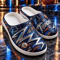 OKC - Storm Geometry in Silver, Navy and Orange