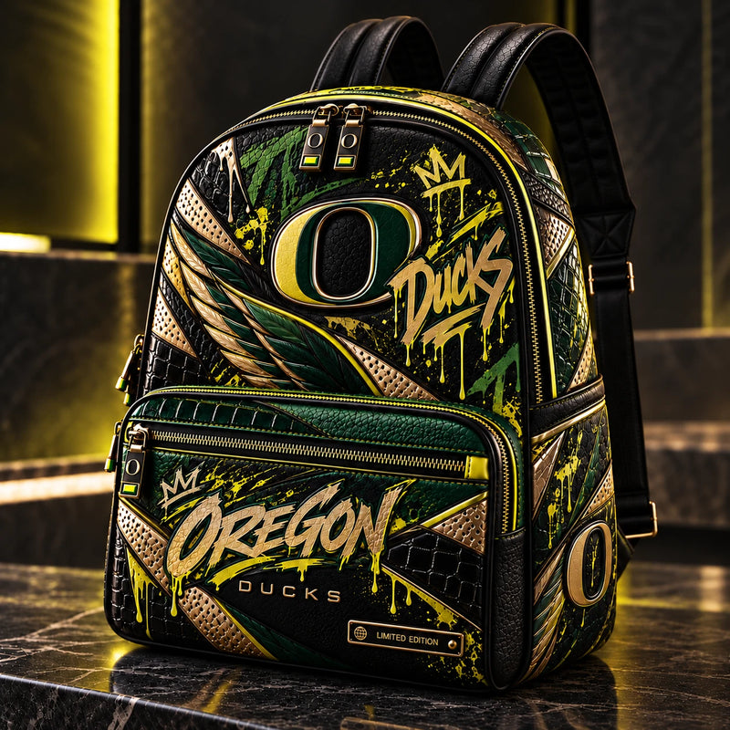 ORE Green and Gold - Graffiti Crest Backpack