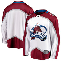 Colorado Avalanche Hockey Jersey, White Breakaway Away Sportswear Jersey Shirt, Long Sleeve Hockey Sweater Jersey, Casual Gift for Men